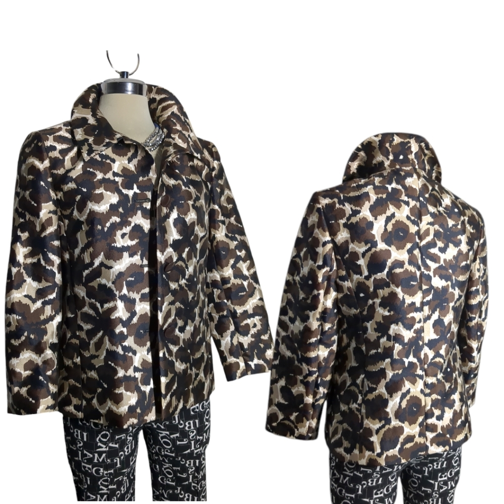 Talbot's  Luxury Leopard 3/4 sleeves Jacket Size 4